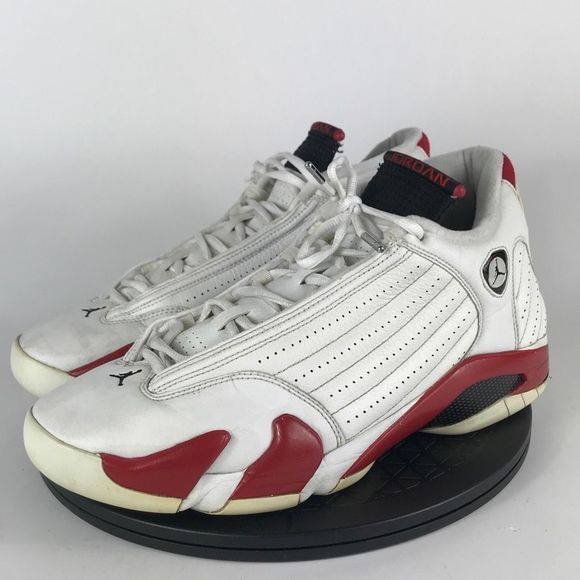 Nike Air Jordan 14 Retro Candy Cane White/Red 311832-101 Men’s Size 12 - Picture 1 of 12